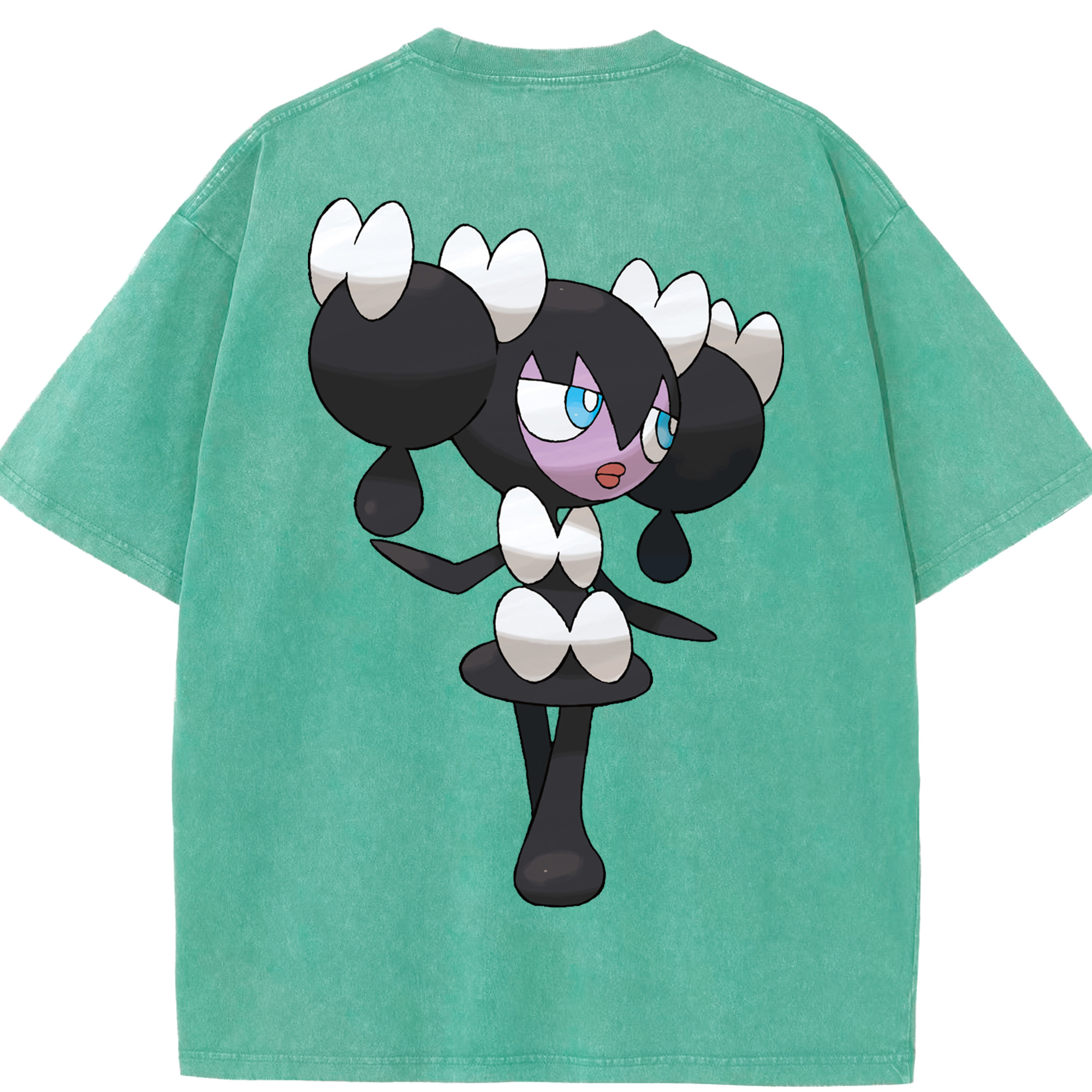 （画像用） ポケットモンスター Pokémon 綿100% ヴィンテージ風 半袖Tシャツ（背面プリント）